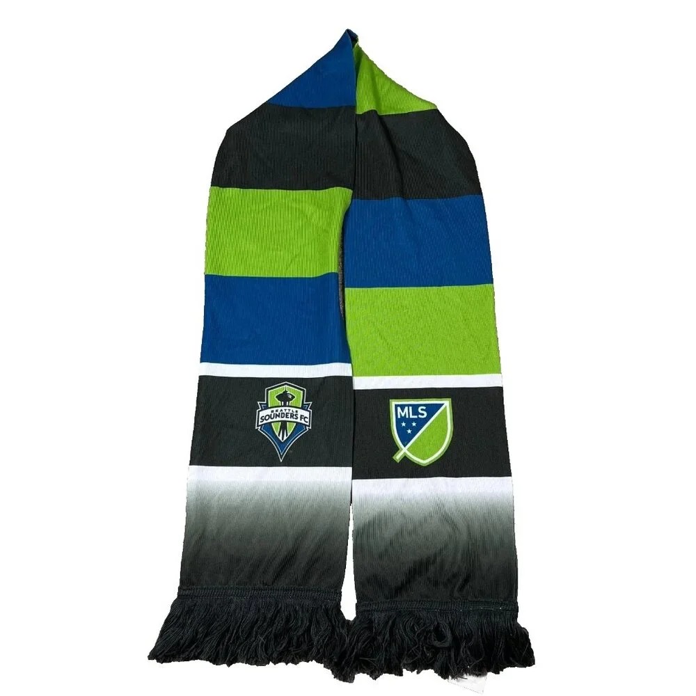Mitchell & Ness Unisex Multicolor Seattle Sounders FC MLS Soccer‎ Scarf NWT